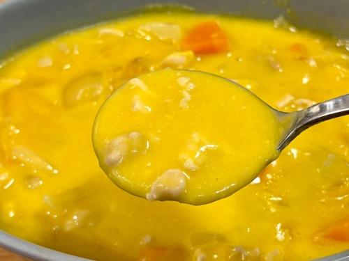 かぼちゃの甘みに、バターやチーズのコクが加わった濃厚な味わい