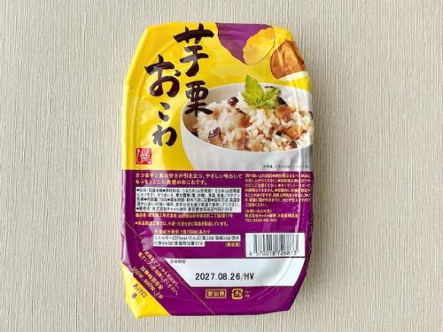 「芋栗おこわ レンジアップ」375円（税込）