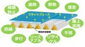 金属製折板屋根の新しい価値を提供する「フラットフェース」を開発