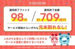 ファンド98件/約709億円を元本毀損なく運用終了！不動産投資クラウドファンディングサービス「COZUCHI」