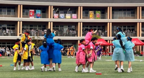 近畿大学附属小学校が「第73回運動会」を開催 校長が作詞作曲のオリジナル曲で児童がよさこい鳴子踊り披露