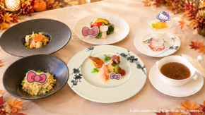 ハローキティの世界観とともに味わう、淡路島の秋の味覚HELLO KITTY SMILE 竜宮レストラン玉手箱『秋限定コース』 10月3日より提供開始