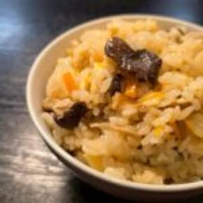 麦茶の炊き込みご飯