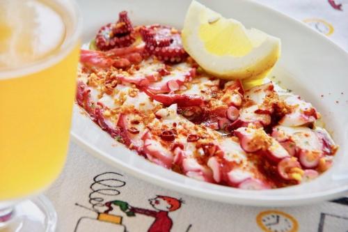 タコ ガーリックオイル おつまみレシピ ビール