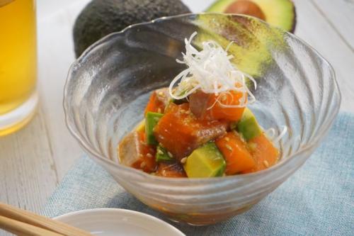 アボカド サーモン ワサビ醤油 おつまみレシピ ビール