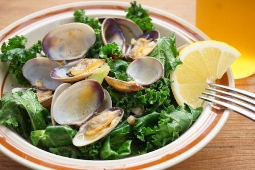 あさり ケール 白ワイン蒸し おつまみレシピ ビール