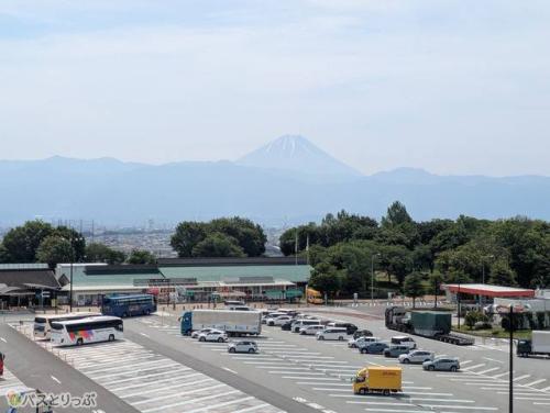 目の前にドーンと富士山