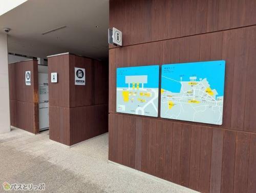 宮島口旅客ターミナルの有料コインロッカー