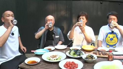 BBQで乾杯