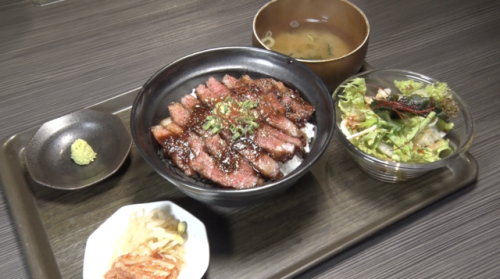 サーロインステーキの丼