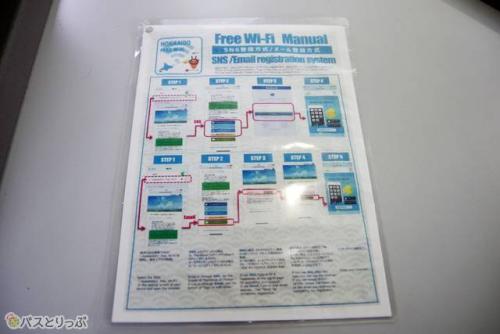 車内フリーWi-Fiの案内