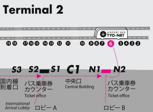 成田空港第2ターミナル(東京・銀座方面行)