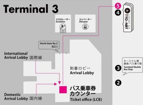 成田空港第3ターミナル(東京・銀座方面行)