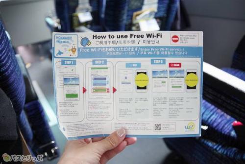 フリーWi-Fiの案内ボード