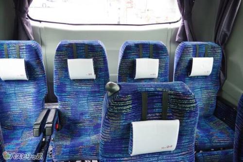 最後列の4列シートはこんな感じ