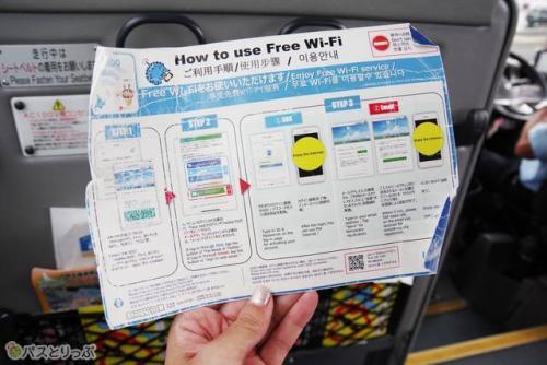 無料Wi-Fiの案内板