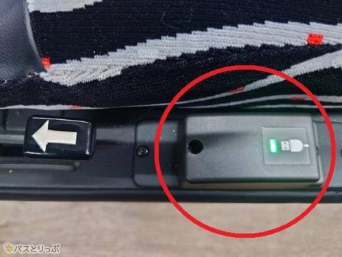 充電用のUSBポート