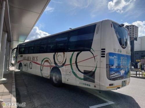 バスから降車したところ