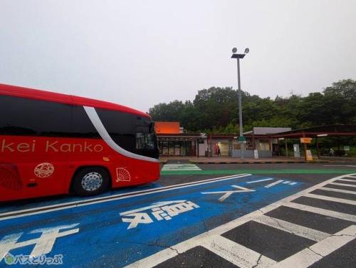 トイレに近い場所へ停車