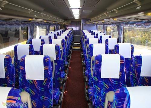 4列シート車内の様子