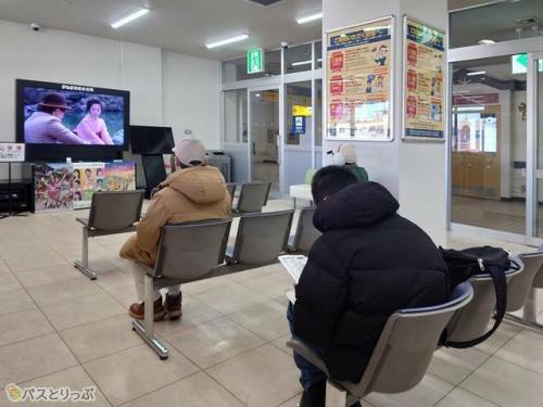 釧路駅内の待合室
