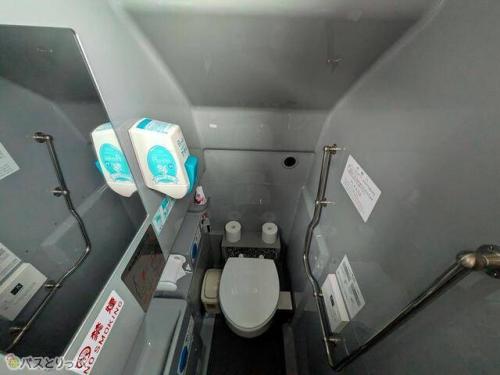 水洗式のトイレ