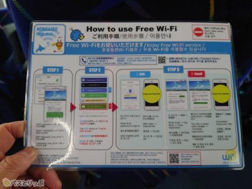 メッシュポケットにWi-Fi接続情報が
