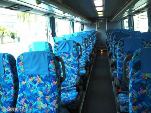 車両前方から見た車内