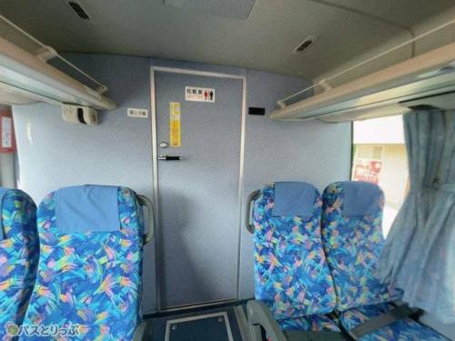 車両後方にあるトイレ