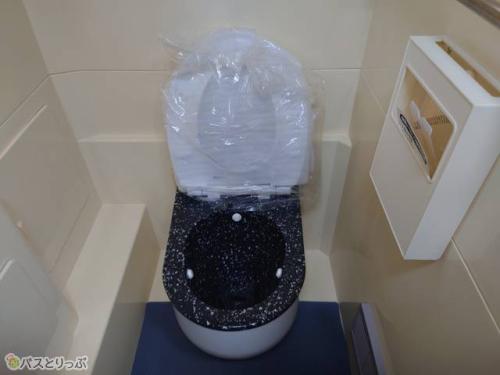 車両最後部にトイレが