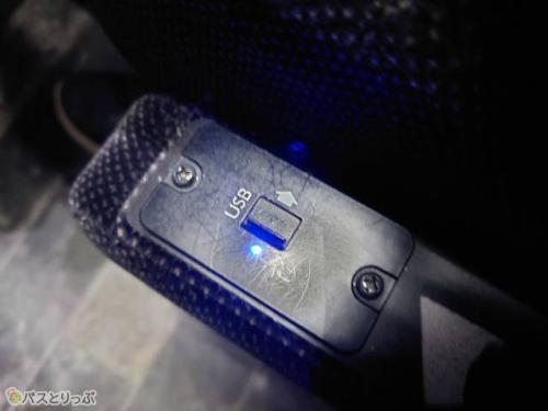 充電用のUSBポート
