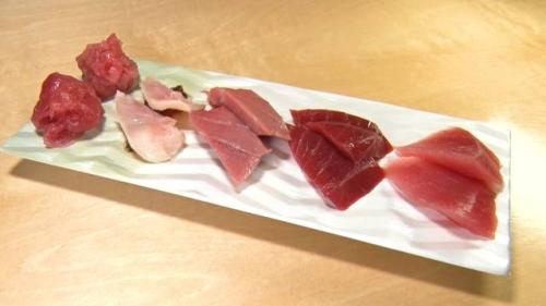 マグロマンの刺し盛り