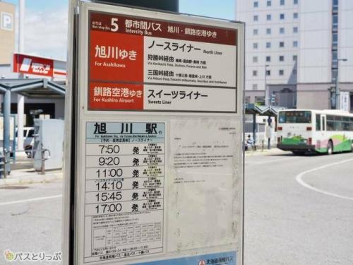旭川や釧路空港行きが発車.JPG