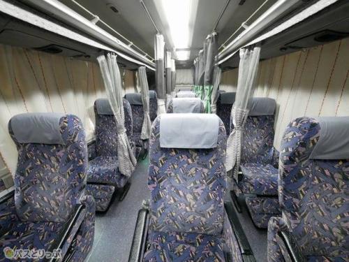 ラッピングバスの車内