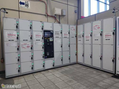 御殿場駅改札を出て左手にあるコインロッカー