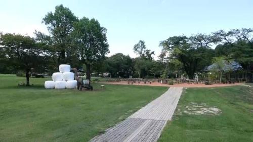 牧場広大な敷地