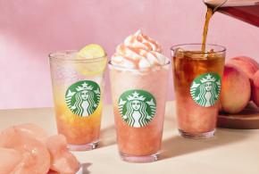 スターバックス：サマーシーズン第4弾のテーマは”桃”　天国気分誘う「ヘブンリー ピーチ フラペチーノ」など新作3種、8月1日より期間限定登場