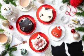 ねこねこ：新作「こねこサンタケーキ」などクリスマスケーキの予約受付、10月13日より展開