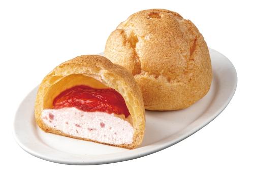 2026年1月6日より発売される「いちごのダブルシュークリーム」税込み237円