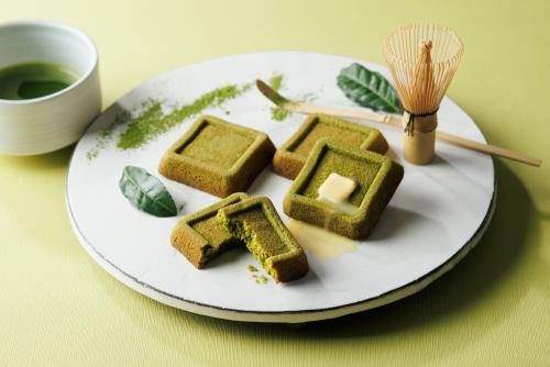 6月30日まで販売される「バターバトラー」の「バターと抹茶のフィナンシェ」4個入り・税込み1,296円
