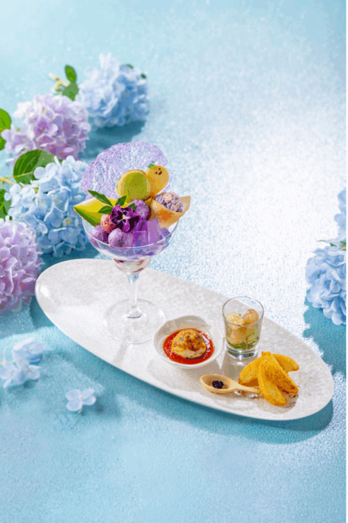 「紫陽花チャイニーズパフェ&セイボリー」イメージ