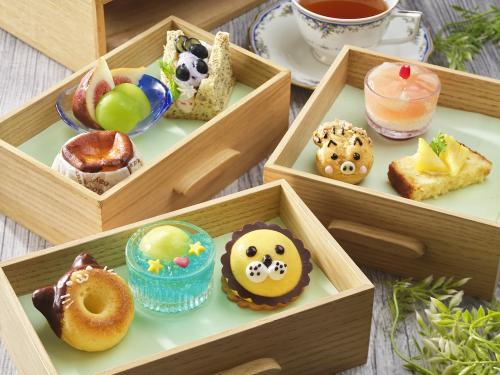「サマーフルーツと小さな動物たちのアフタヌーンティー」イメージ