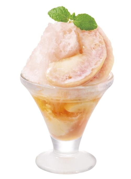 「氷　桃のフルーツパルフェ」税込み759円