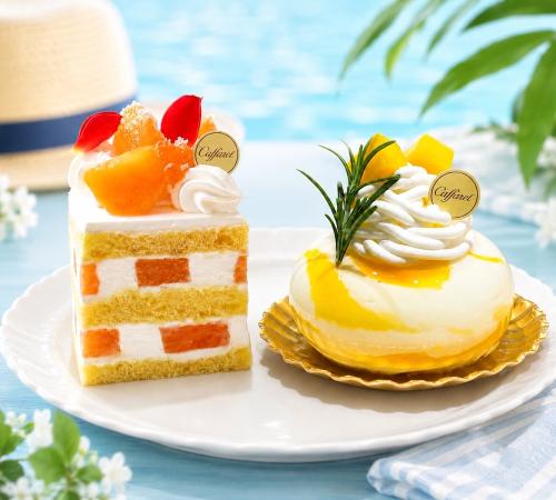 左から「メロンショートケーキ」、「マンゴーチーズ」