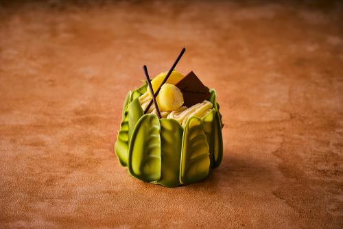 「グランド プレミアム ショートケーキ 抹茶マロン」(約9cm)税込み2,200円