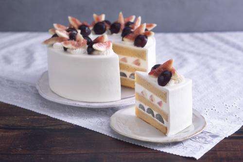 「ナガノパープルといちじくの黒糖ショートケーキ」1ピース・税込み1,400円