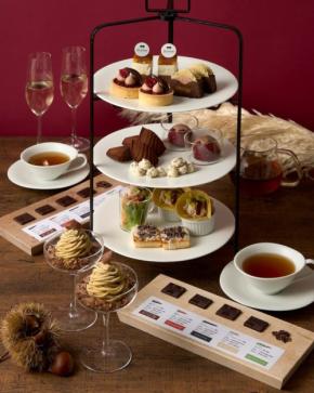 麻布台ヒルズ：茨城県笠間産の和栗＆チョコが主役のアフヌン、10月3日より土日祝日限定登場