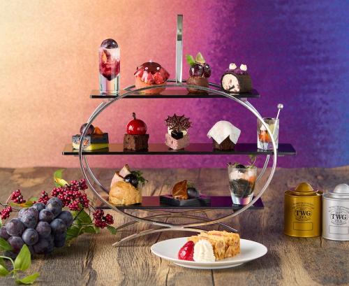 「THE GRAND GINZA」の「葡萄アフタヌーンティー ~Autumn Vineyard~」税込み6,300円(別途サービス料)