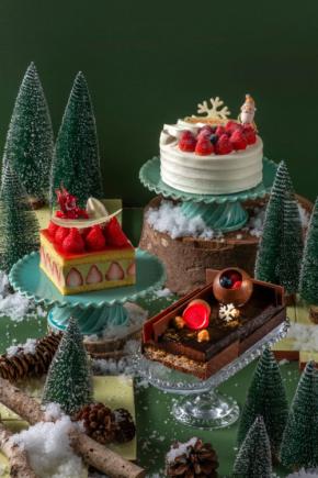 ホテルオークラ新潟：地元産ブランド苺”越後姫”＆香り豊かなピスタチオの一品などクリスマスケーキ3種、12月14日まで予約受付中