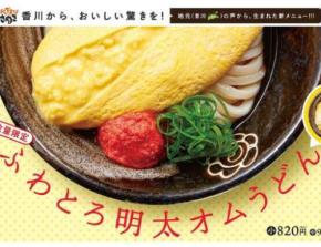 はなまるうどんの限定「オムレツうどん」で夏の味覚を満喫♪